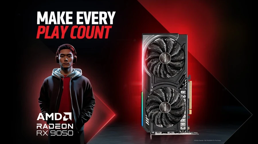 Нова Radeon RX 9050 існує у двох версіях – одна з них має лише 4 ГБ пам’яті
