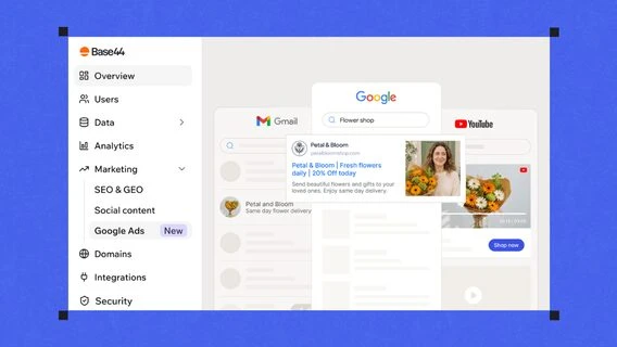 ШІ-платформа Base44 інтегрувала нативне управління рекламою Google Ads для розробників застосунків